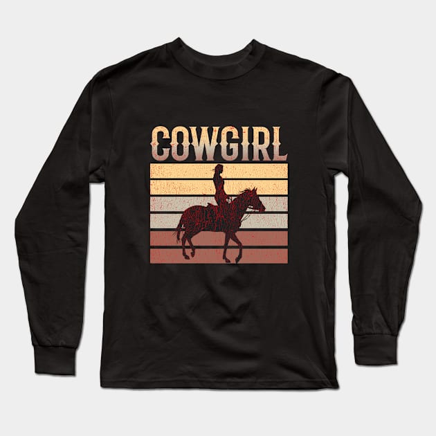 Cowgirl - Cowgirl Long Sleeve T-Shirt by Kudostees